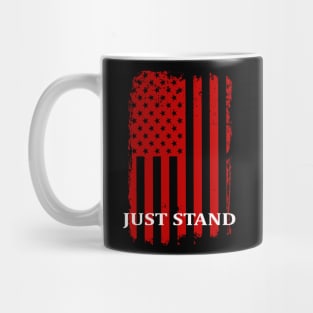 Just Stand American Flag Mug